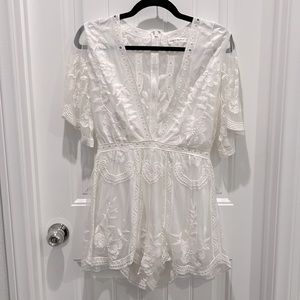Lace Romper, Size S